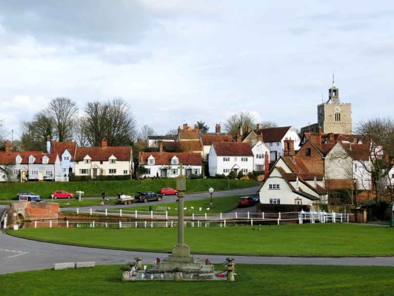 Finchingfield green, pond and ducks